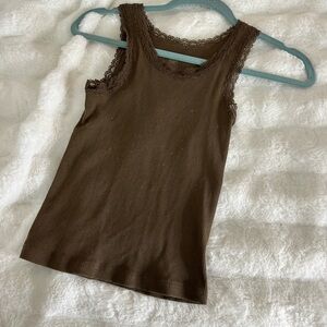 Brown brandy Melville tank